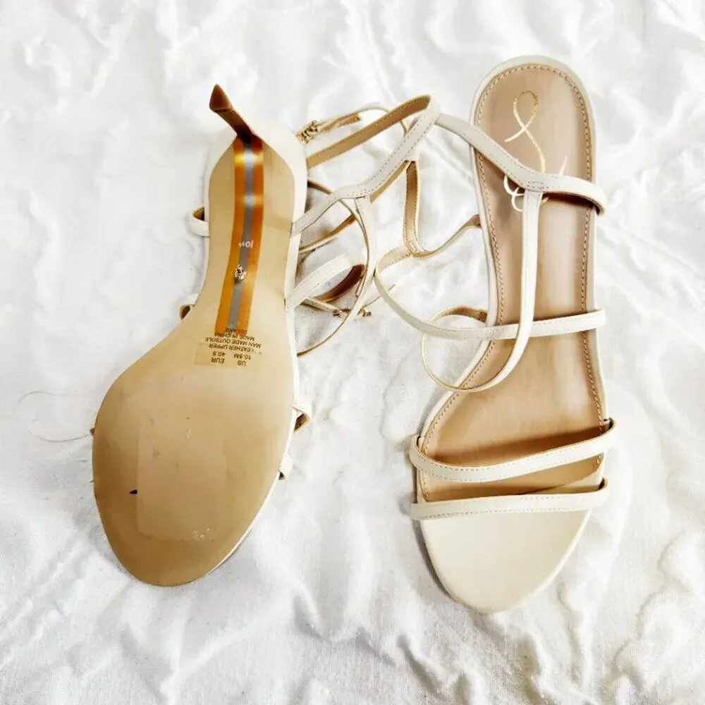 Sam Edelman Delanie Heels Size 10.5 in Ivory
